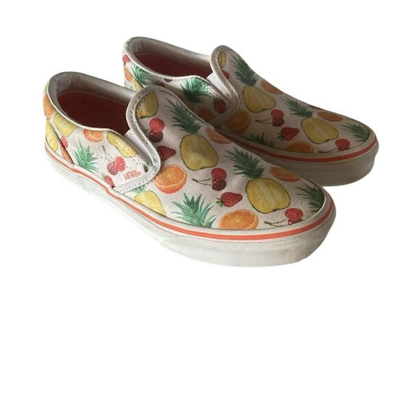 Vans Shoes Youth Size 3 Old Skool Slip On Fruit Design - Picture 2 of 11